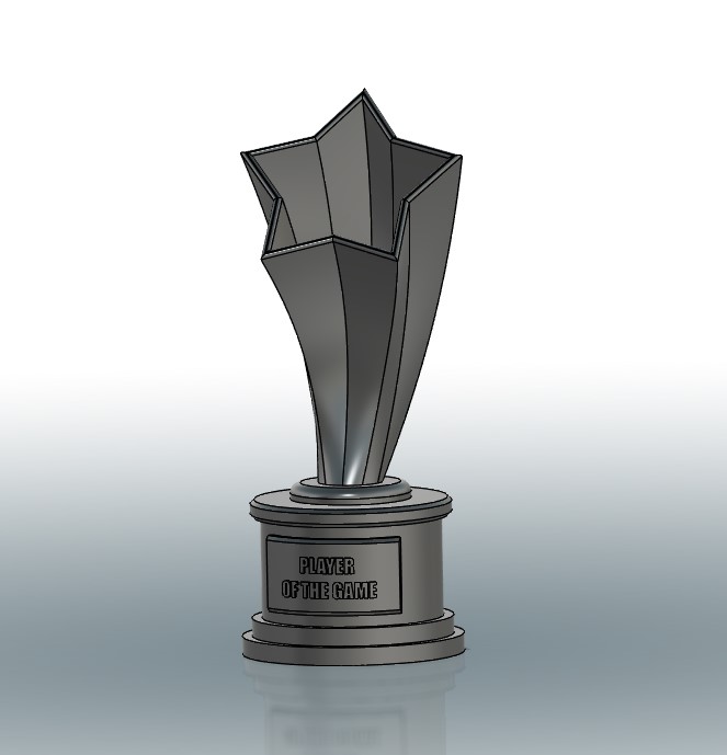 mvp jugador of juego trofeo baloncesto hockey béisbol fútbol taza 3D print model - Mito3D