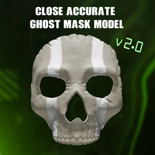 mw2 warzone ghost mask v20 operator 3d print model - Mito3D
