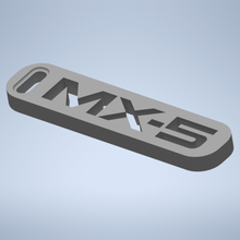 mx 5 logo emblème porte clés mazda miata roadster nb eunos mx5 mazdaspeed conception mode clé 3d print model - Mito3D