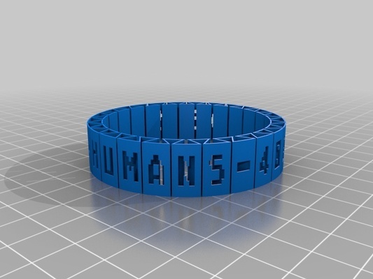 my personalizzato braccialetti gioielleria 3d print model - Mito3D