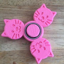 my customized cat no-weight fidget spinner game 3d print model - Mito3D