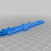 my customized name keychain home organization 3d print model - Mito3D