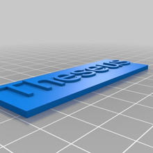 il mio nome personalizzato placca art su misura segni loghi 3d print model - Mito3D