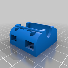 meine angepasste parametrische Lager-Halter mit Kabelbindern tool kundengebundene 3d-Drucker Teile 3d print model - Mito3D