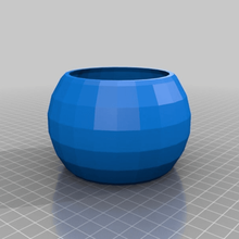 my customized parametric spheroid pot home outdoor garden 3d print model - Mito3D