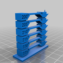 my customized temperature tower version 2temp rulo tool 3d printing tests 3d print model - Mito3D