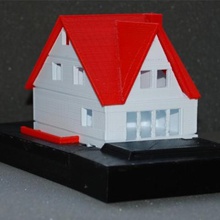my house 1100 architecture 3d print model - Mito3D
