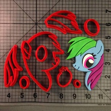 my little pony-Ausstechformen cortador biscoito verschiedene pony cookie cutter 3d print model - Mito3D