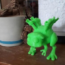 il mio canto mostro reedling art creature 3d print model - Mito3D