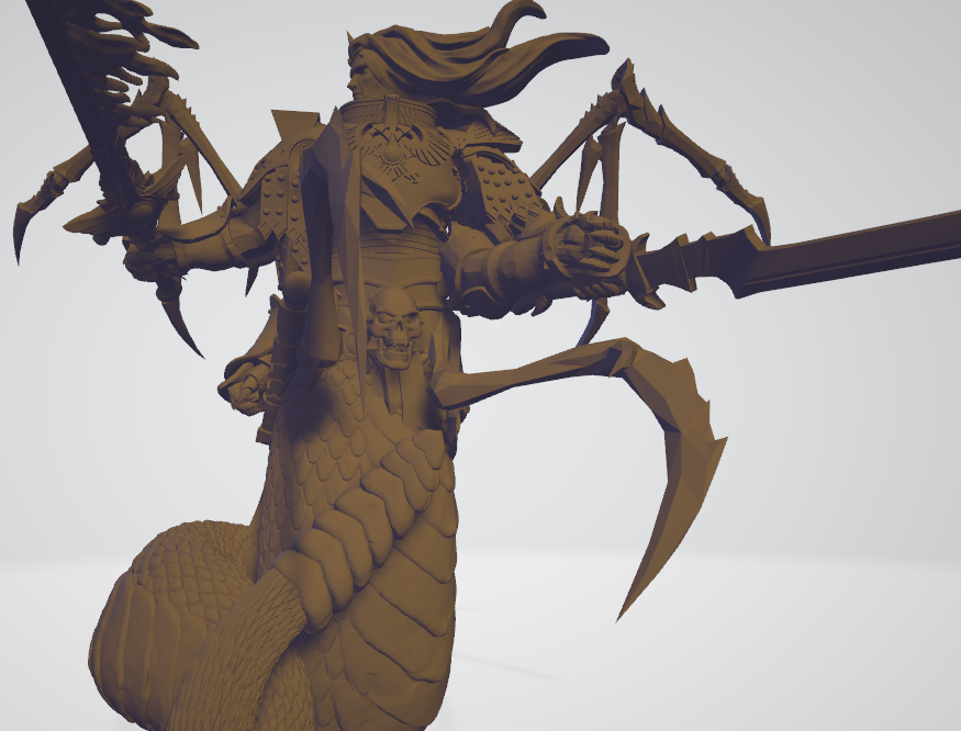 my versione of fulgrim warhamer 40000 demone sanguinosa legione primarca 3D print model - Mito3D