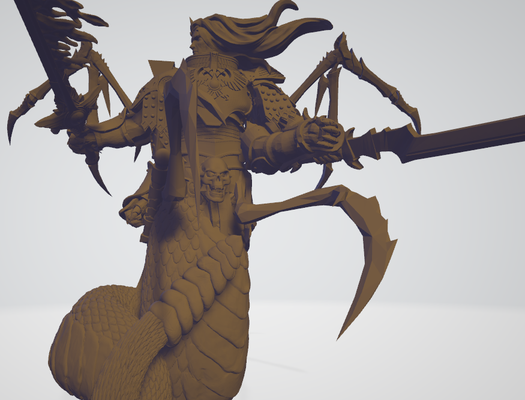 my versão of fulgrim warhamer 40000 demônio sangrento legião primarch 3d print model - Mito3D