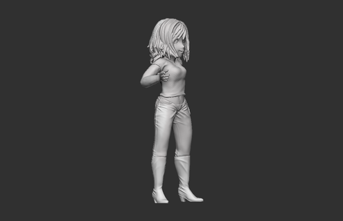 personnage 39 3d sculpture femelle art 3dfemale atout fille Humain base engrener ouvrages d'art 3d print model - Mito3D