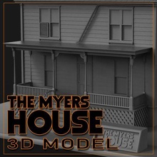 myers Haus Architektur Michael Halloween Modell Grusel 3d print model - Mito3D