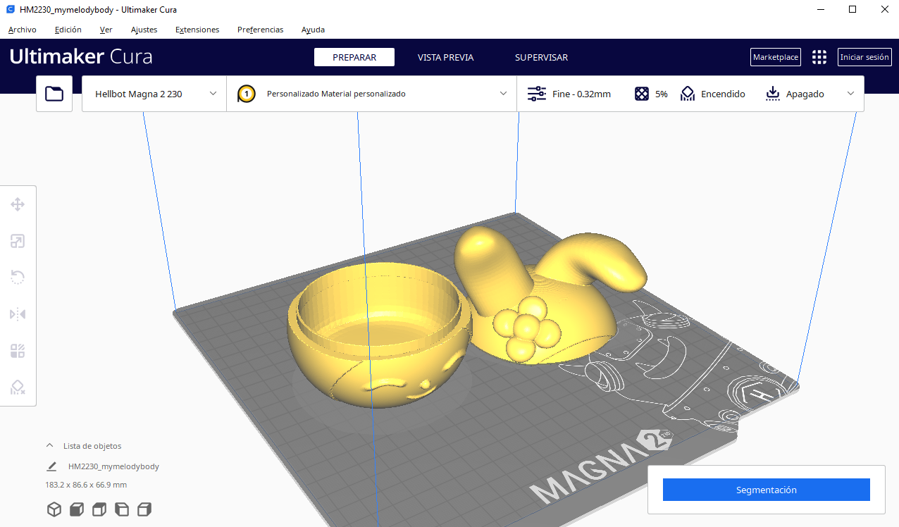 Melodie Box Sanrio Kunst 3D print model - Mito3D