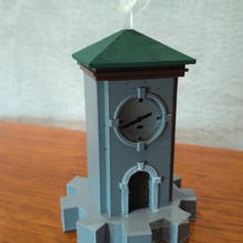 myst clock tower lamp art 3d print model - Mito3D
