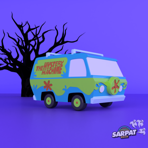misterio máquina Scooby doo 3D print model - Mito3D
