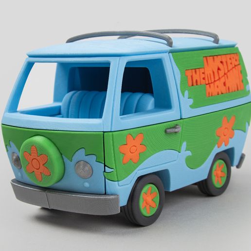 mystery machine - scooby doo foldable 4d 3D print model - Mito3D