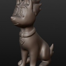 mystery art animation arthur dog kitsune lewis skull skulls vivi creatures 3d print model - Mito3D