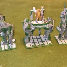 mystische Sänfte Spiel 28 altar durchgeführt tragen golem golems magisch Stein tabletop warhammer Assistent 3d print model - Mito3D