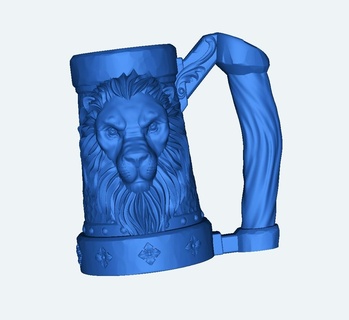 mítico canecas leões fermentar 3d print model - Mito3D
