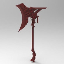 mythical axe game art 3d print model - Mito3D