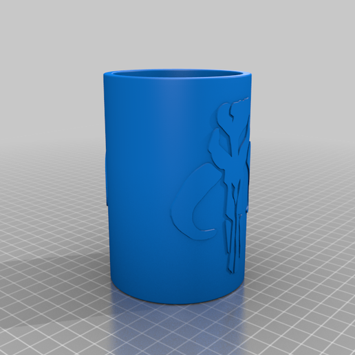 mitosaur logo Koozie konteynerler 3D print model - Mito3D