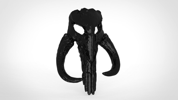 mitosauro cranio stella guerre mandalorian 3d print model - Mito3D