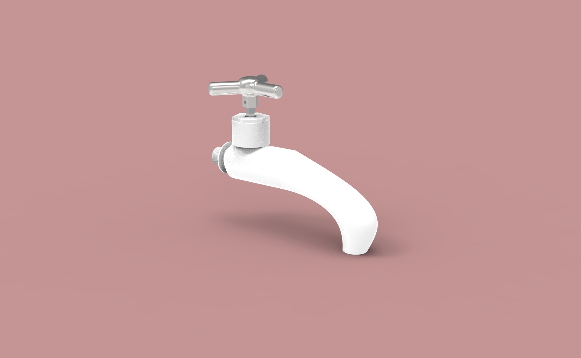 mz1 tap 3d water print solidworks render home abs pla kitchen bath 3D print model - Mito3D