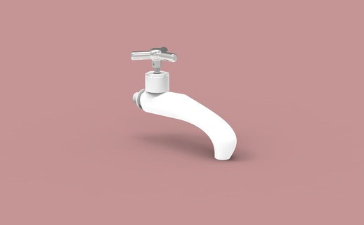 mz1 tap 3d tap water print solidworks render home abs pla kitchen bath  3d print model - Mito3D