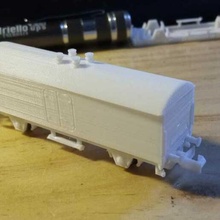scale congélateur wagon échelle ibertren train modèle 3d print model - Mito3D