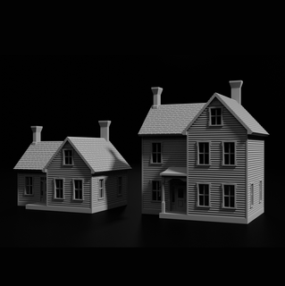 n-scale house 'the courtland' 1 160 scale stl files gauge model building railroad railway train trains diorama 3d print model - Mito3D