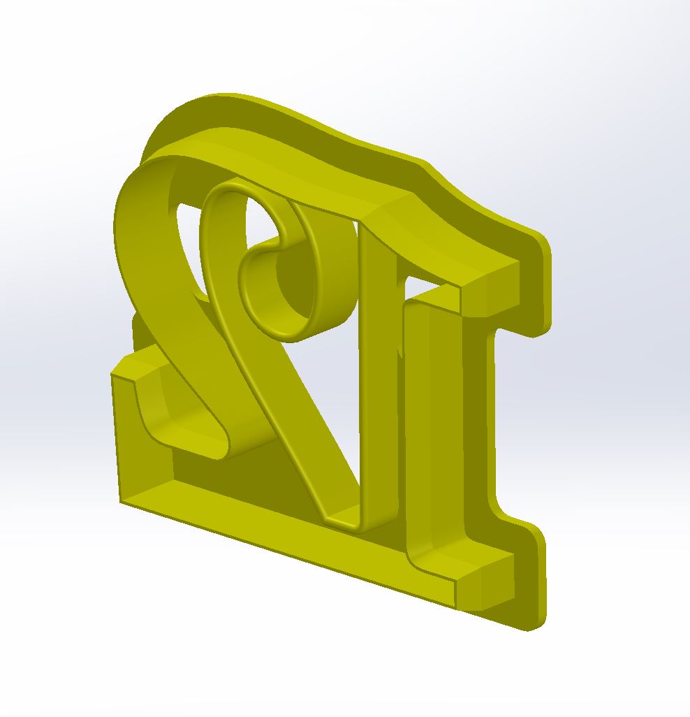 n12 cookie cutter 12 kitchen bisquit tool 3D print model - Mito3D