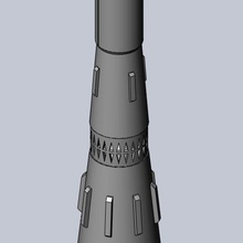 n1-l3 soviet moon rocket concept printable model art 3d-printing miniature space spaceflight spacecraft history n1 moonrocket 3d print model - Mito3D