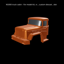 n1000 truck cabin - model kit rc custom diecast slot 3d print model - Mito3D