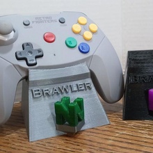 n64 brawler 64 stand 3d print model - Mito3D