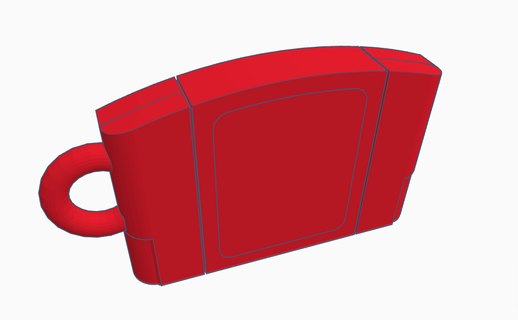 n64 cartucho cassete chaveiro chave anel Nintendo 3d print model - Mito3D