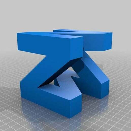 n64 logo 100mm 3D print model - Mito3D