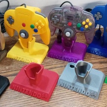 n64 trophy controller stand 3d print model - Mito3D