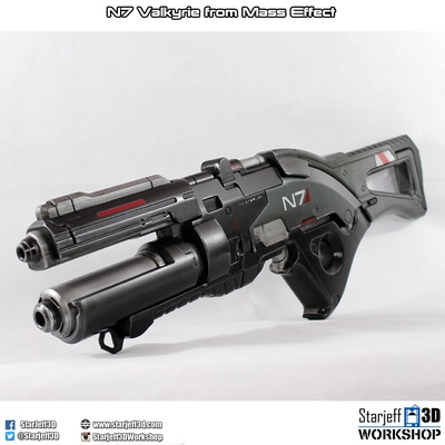 n7 valquiria masa shepard cosplay apuntalar 3d print model - Mito3D