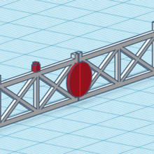 n medidor de atravessar os portões ferramenta A impressão 3d escala modelo ferroviário estrada ferro passagem nível 3d print model - Mito3D