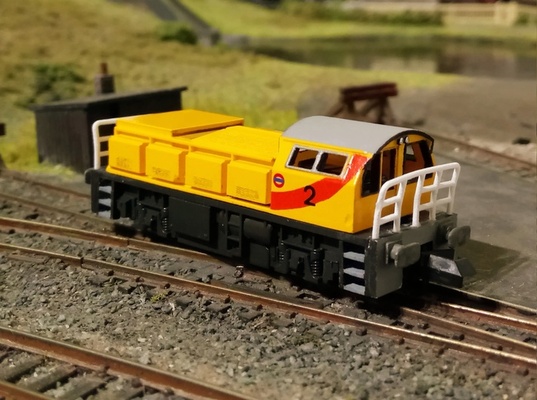 n gauge sch ma clayton diesel battery shunter game 1 148 locomotive cb40 cfl500 electric loco london tube underground schoma subway switcher transport 3d print model - Mito3D