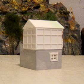 n scale blocking station model railroading trains 1 160n buildings structures 3d print model - Mito3D