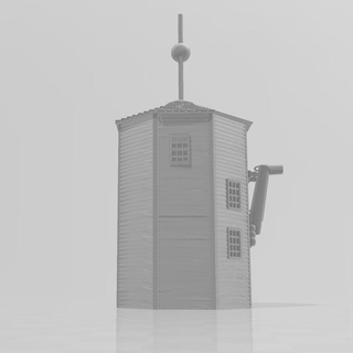 n scale cnr enclosed water tower nscale canadian national train 3d print model - Mito3D