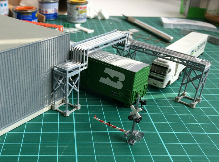 escala modular tubo puente arquitectura 1 160 fluidos químico industrial refinería planta maceta fábrica estimular n scale pista calibre 3D print model - Mito3D