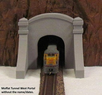 n scale moffat tunnel portal hobby 3d print model - Mito3D