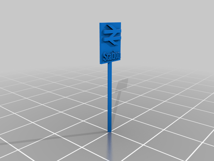 n scale station road sign buildings structures achitecture house 3d print model - Mito3D