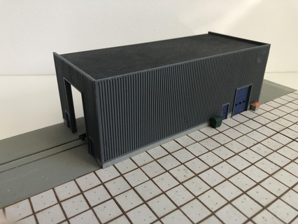 escala entrenar mantenimiento edificio modular 1 160 148 150 calibre n scale pista estimular diorama 3d print model - Mito3D
