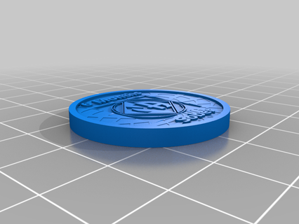 na 6 months sober coin 6 months bioblue3d original coin narcotics anonymous sobriety various miscellaneous uncategorized  3d print model - Mito3D