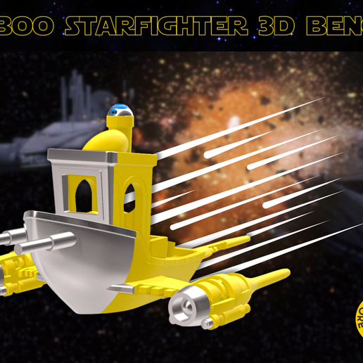 naboo starfighter bancal 3D print model - Mito3D