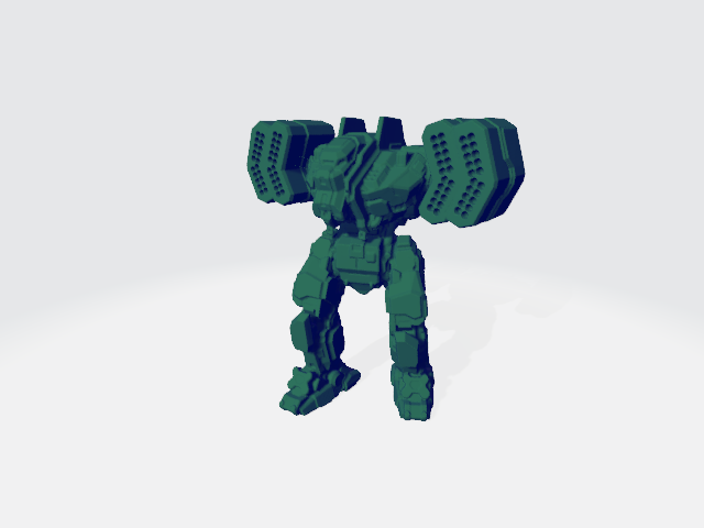 naga ii clan mech battletech americano mecha 3D print model - Mito3D